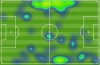 Left wing back, right back, centre forward, right back: Dirk Kuyt’s Heat Map v Mexico