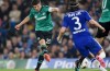 Klaas-Jan Huntelaar sweeping home vs Chelsea after being teed up by Draxler