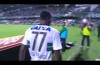 Coritiba striker Joel celebrates goal by accidentally vanishing down a hole