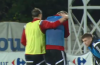 ‘Ave it!! Vlad Chiriches slams clearance into teammate Dorin Goian’s face during training