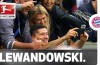 Robert Lewandowski celebrates first Bayern brace by taking selfie with fans