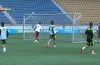 Isco scores a deft lob during Spain training