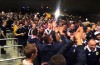 Polish fans applaud Scotland supporters after their Euro qualifier draw