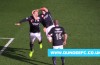 Dundee FC’s Gary Harkins celebrates goal by getting RKO’d