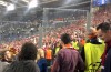 Roma and Bayern fans swap scarves – lots of clapping all round