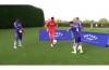 Not too shabby for a keeper – Courtois shows off his keepy uppy tricks