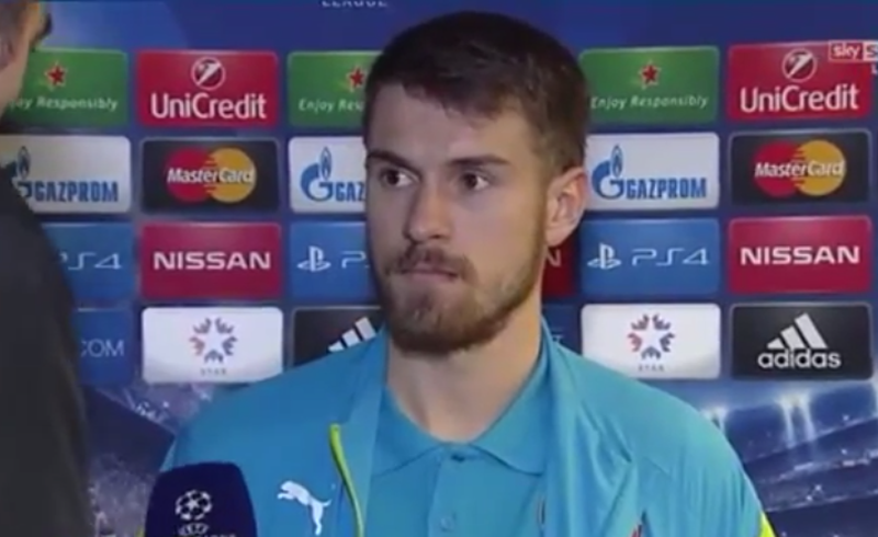 “I prefer the Norwich goal” Aaron Ramsey on his wonder strike vs Galatasaray