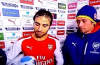 Mathieu Flamini’s reaction when he’s asked to give the MOTM award to Sanchez