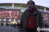 Witty Man United granny goes to the Emirates and winds up some Arsenal fans