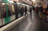 Racist scumbag Chelsea fans stop black man entering Paris metro and chant at him