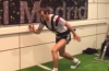 Gareth Bale tries out his new toddler leash