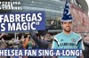 Chelsea fans sing “Fabregas is Magic” song outside the Emirates