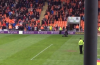 Brian Potter joins the Blackpool pitch invasion protest