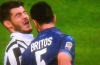 Napoli’s Miguel Britos planting a brutal headbutt on Alvaro Morata