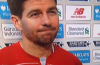 Steven Gerrard reminds dozy reporter of his best header