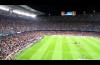 Celebrations Inside Camp Nou at the final whistle after 3-0 win over Bayern