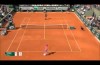 Bored tennis players Joe-Wilfried Tsonga & Dudi Sela have a quick foot-tennis rally