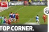 Kerem Demirbay scores directly from a corner during Bundesliga 2 clash