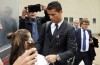 Young girl gets a tad bit emotional after receiving a cuddle from Cristiano Ronaldo