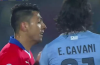 Cavani sent off for delivering devastating knock out blow to Chile’s Jara