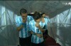 Messi & Di Maria supposedly share a giggle after Argentina coach’s team talk