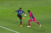 Ronaldinho has cheeky goal disallowed after pinching the ball from Santos keeper