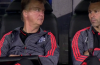 If looks could kill – Louis van Gaal reacts to Chicharito’s missed penalty vs Club Brugge