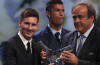 Messi wins Uefa player of the year gong & Ronaldo couldn’t be happier