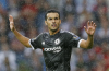 Cesc Fabregas presents Chelsea debutant Pedro with Man of the Match Award