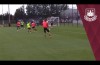 West Ham’s Winston Reid with a stonking volley during training