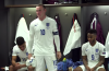 Wayne Rooney gives thank you speech in the dressing room after hitting 50 England goals