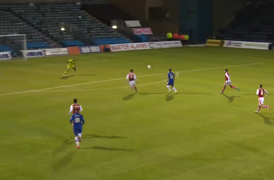 Gillingham’s Rory Donnolly scores sublime chip after skinning Fleetwood defence