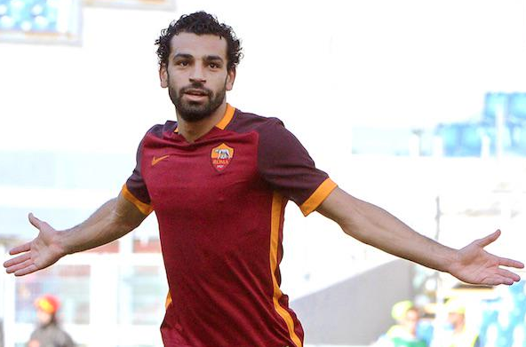 Mohamed Salah open his account for Roma with a peach of a volley