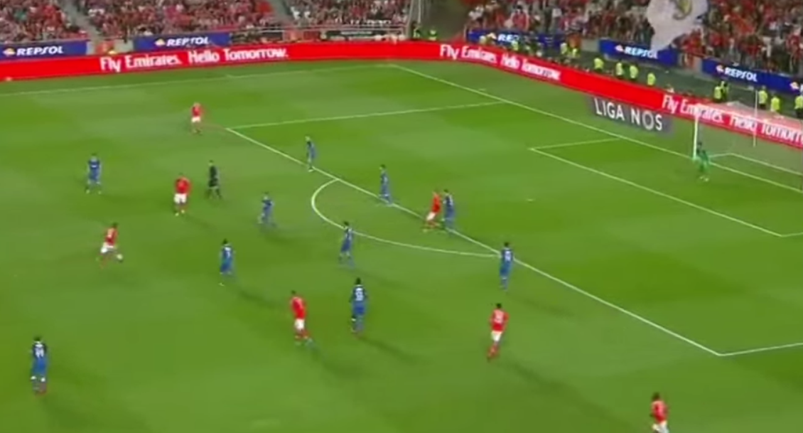 Anderson Talisca’s gorgeous 30 yard strike for Benfica vs Belenenses