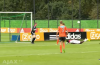 Arsenal loanee Yaya Sanogo makes a complete hash of his finish during Ajax friendly