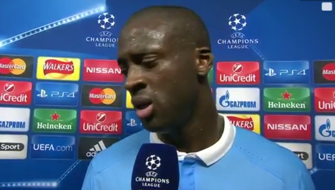 “They were lucky” Yaya Toure sour after Man City’s latest failure in Europe