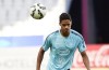 Real Madrid’s Raphael Varane shows off his nifty keepy-uppy skills