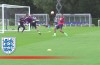 Phil Jagielka buries acrobatic scissor kick during England training