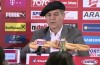 Austria manager celebrates reaching Euro 2016 in France by scoffing baguette and wearing beret