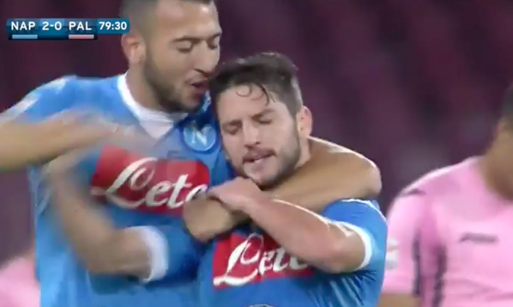 Dries Mertens produces tidy finish and he couldn’t be angrier