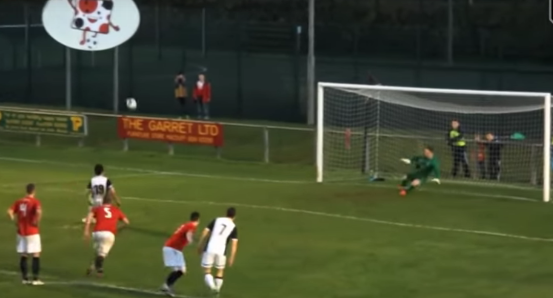 Steven McKay produces spectacular penalty miss for Brora Rangers