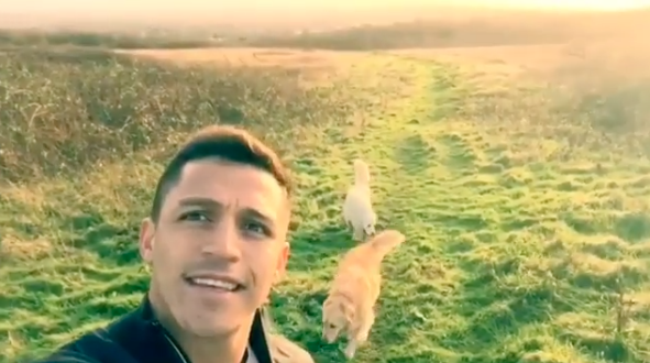 Judging by this video, being injured might just be driving Alexis Sanchez insane