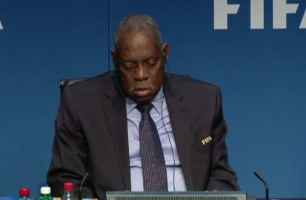 FIFA acting president nods off during his own press conference