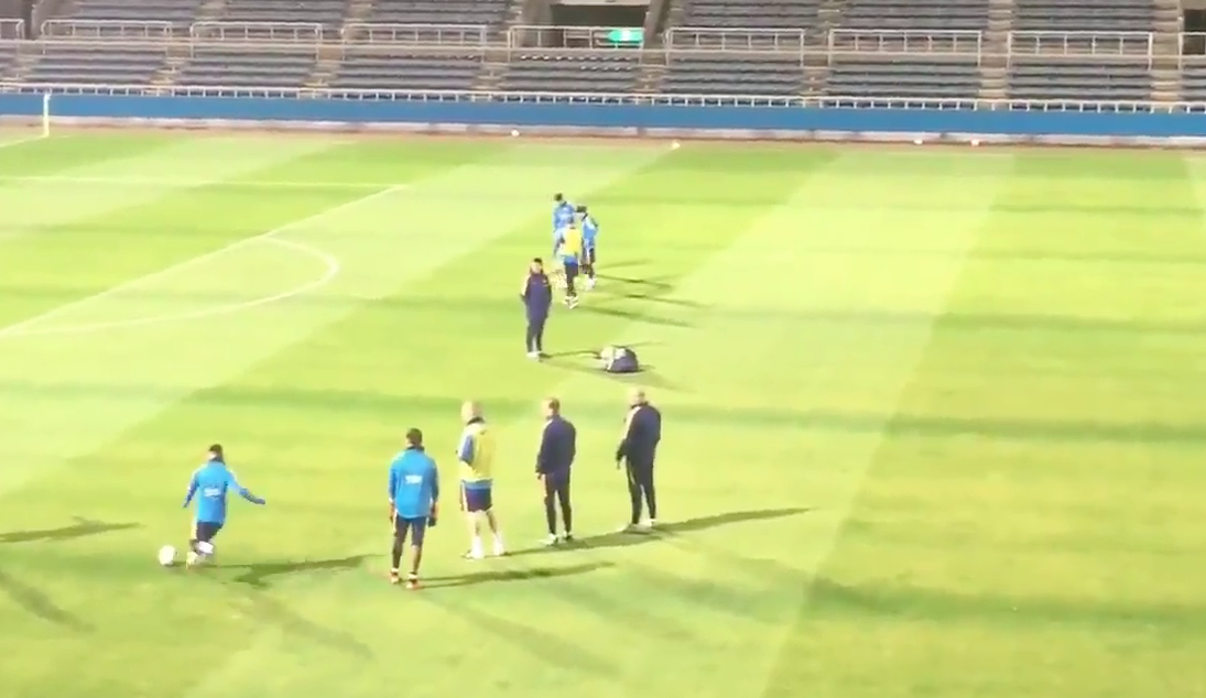 Lionel Messi pulls off sublime trick shot during training in Japan