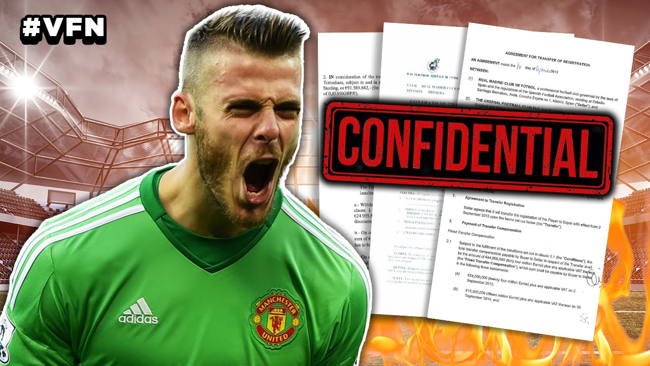 David de Gea’s Real Madrid Contract leaked