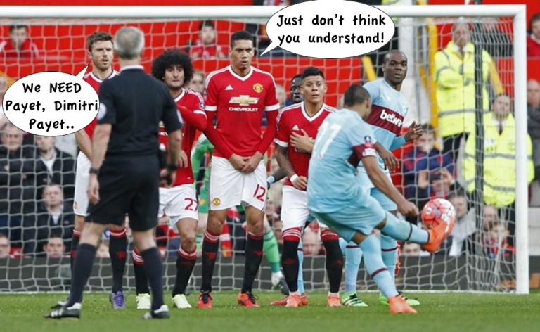 Dimitri Payet’s gorgeous 30-yard free kick vs Man United