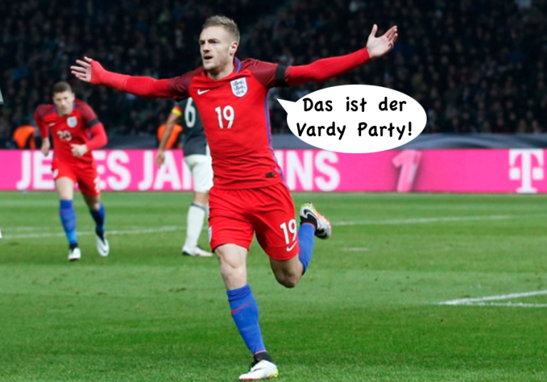 Behind the goal slow-mo footage of Jamie Vardy’s sublime flick vs Germany