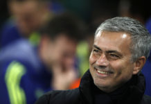 Jose Mourinho smiling