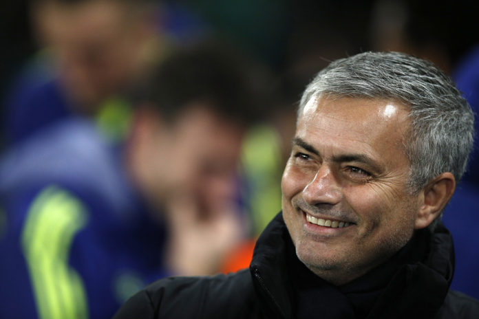 Jose Mourinho smiling