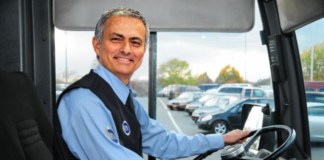 Mourinho Bus driver